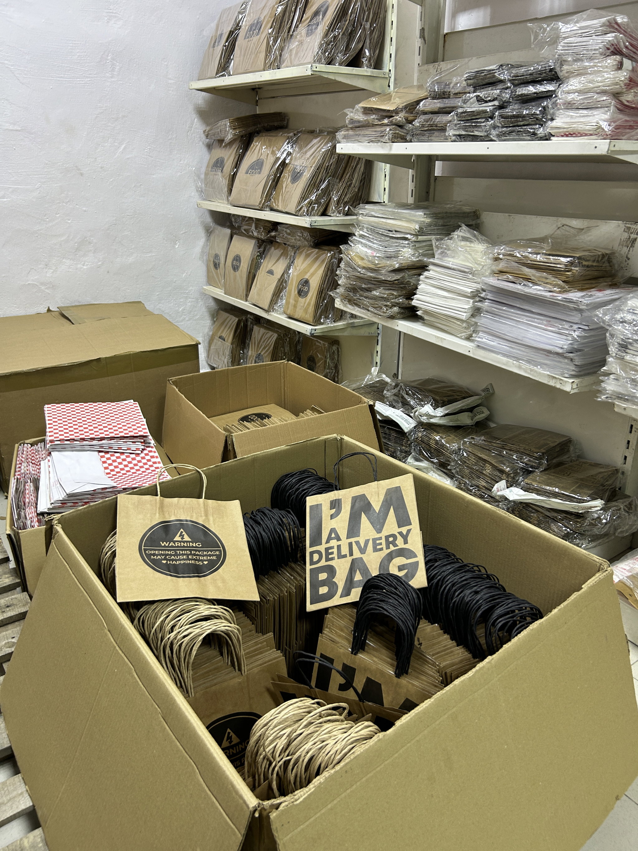 “I’M A DELIVERY BAG”  TAKEOUT BAGS - 2 SIZES/RETAIL_5