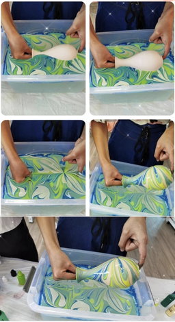 Ceramic Vase Pour Art Painting Kit