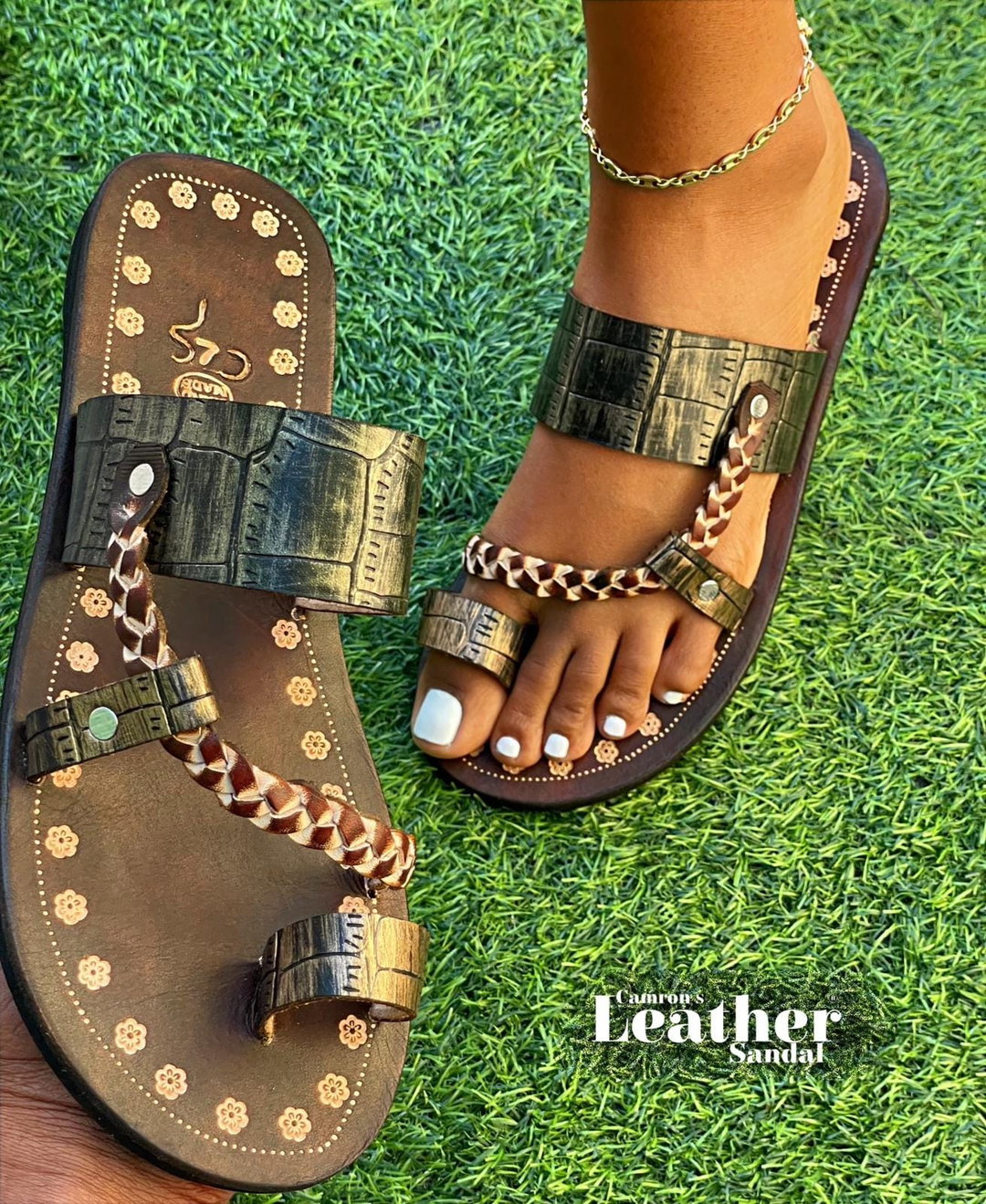 Embossed Alligator Leather