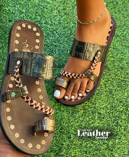 Embossed Alligator Leather