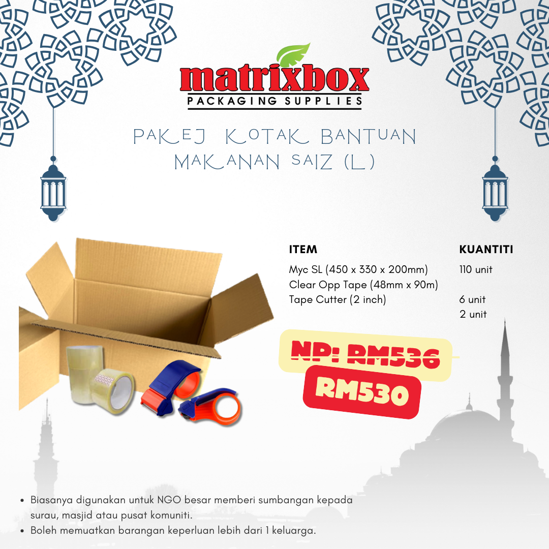 Pakej Kotak Bantuan Makanan (L)