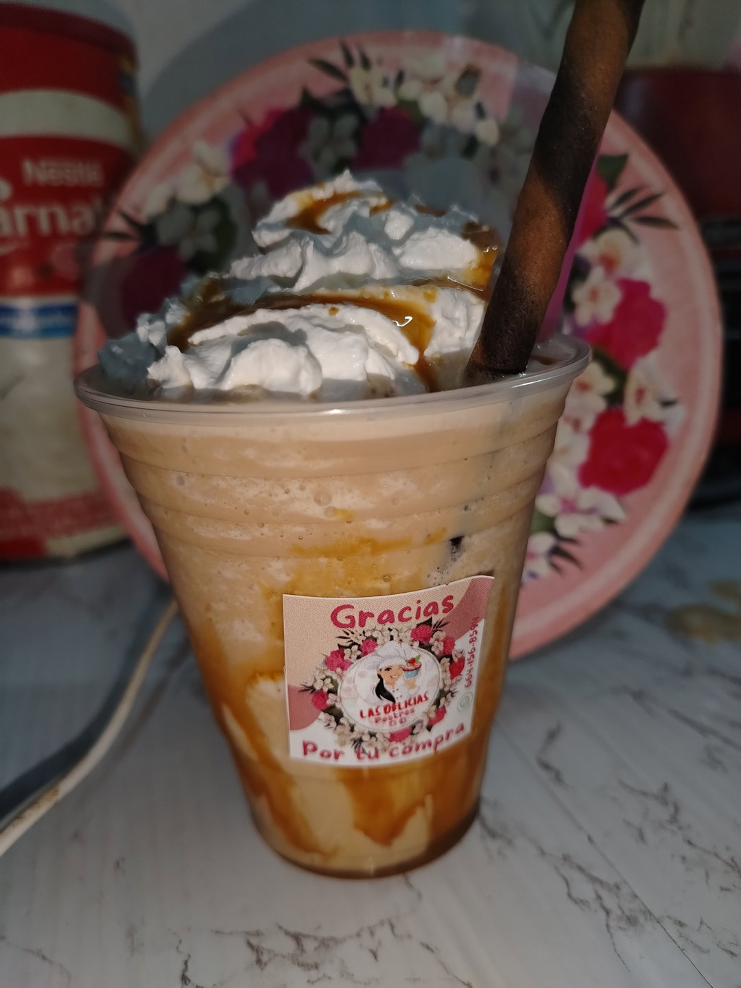 Frappé de caramelo