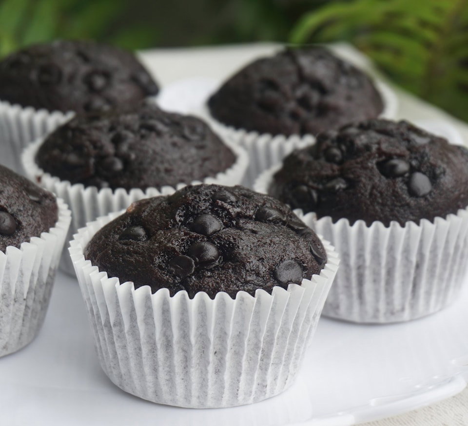 Double Chocolate Muffins (Box of 6) - Eggless