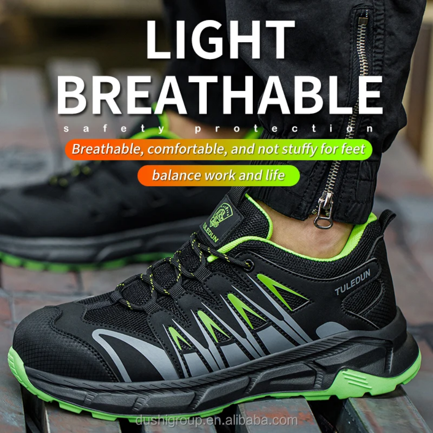 Sneaker Safety Shoe with Composite Toe Cap T03_0