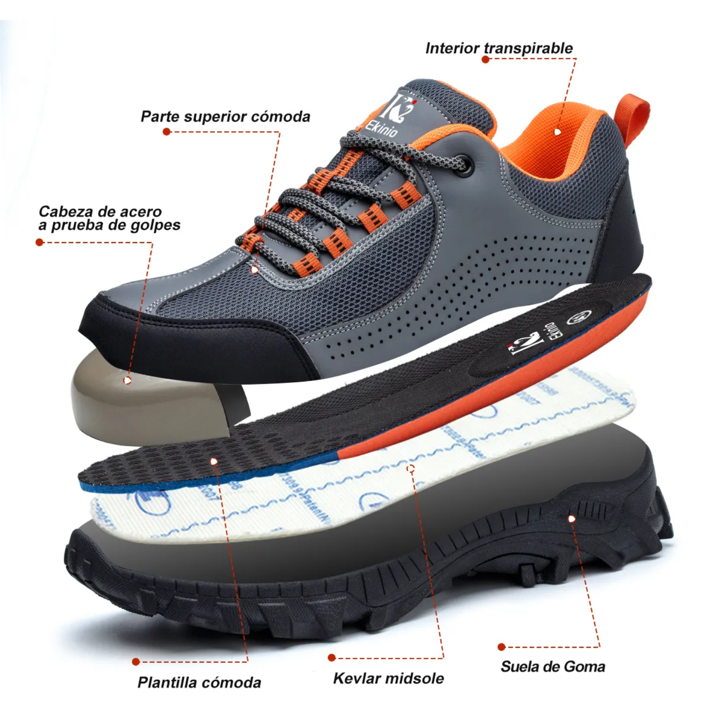 Rutherford Sneaker Safety Shoes with Steel Toe Cap _4