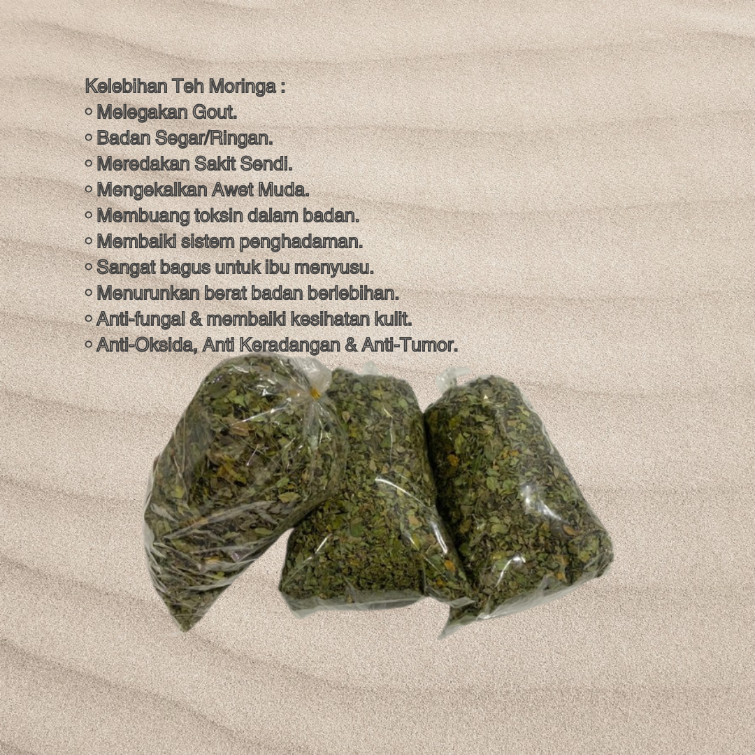 Pokok Kelor Daun Mungga Herba Moringa Oleifera Leaf 100 gram rm10_1