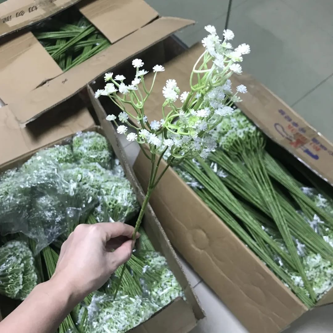 Boquês para Decoração 12 Ramos na Cor Branca_0
