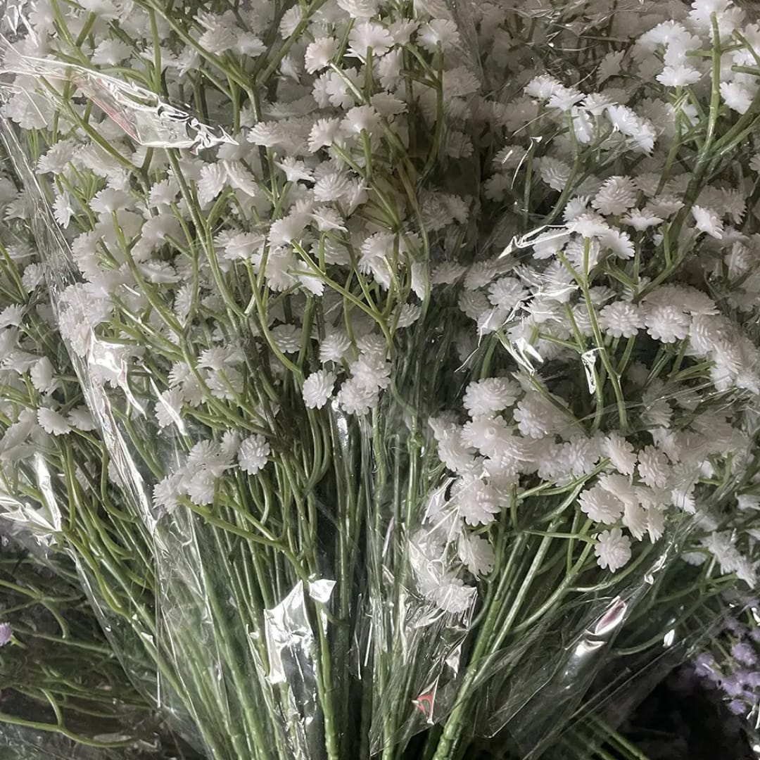 Boquês para Decoração 12 Ramos na Cor Branca_2