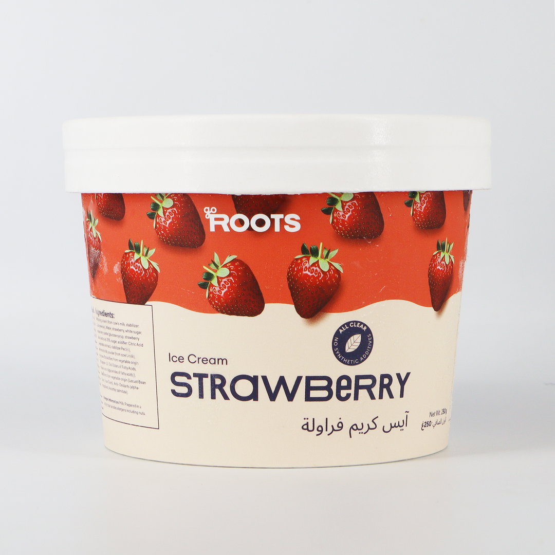Roots Strawberry Ice Cream 250g