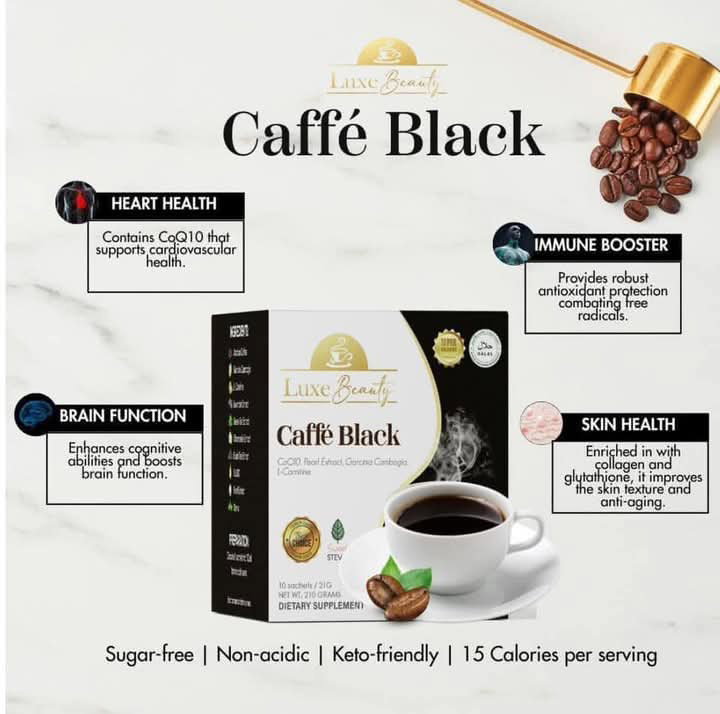 Luxe Slim Caffé Black