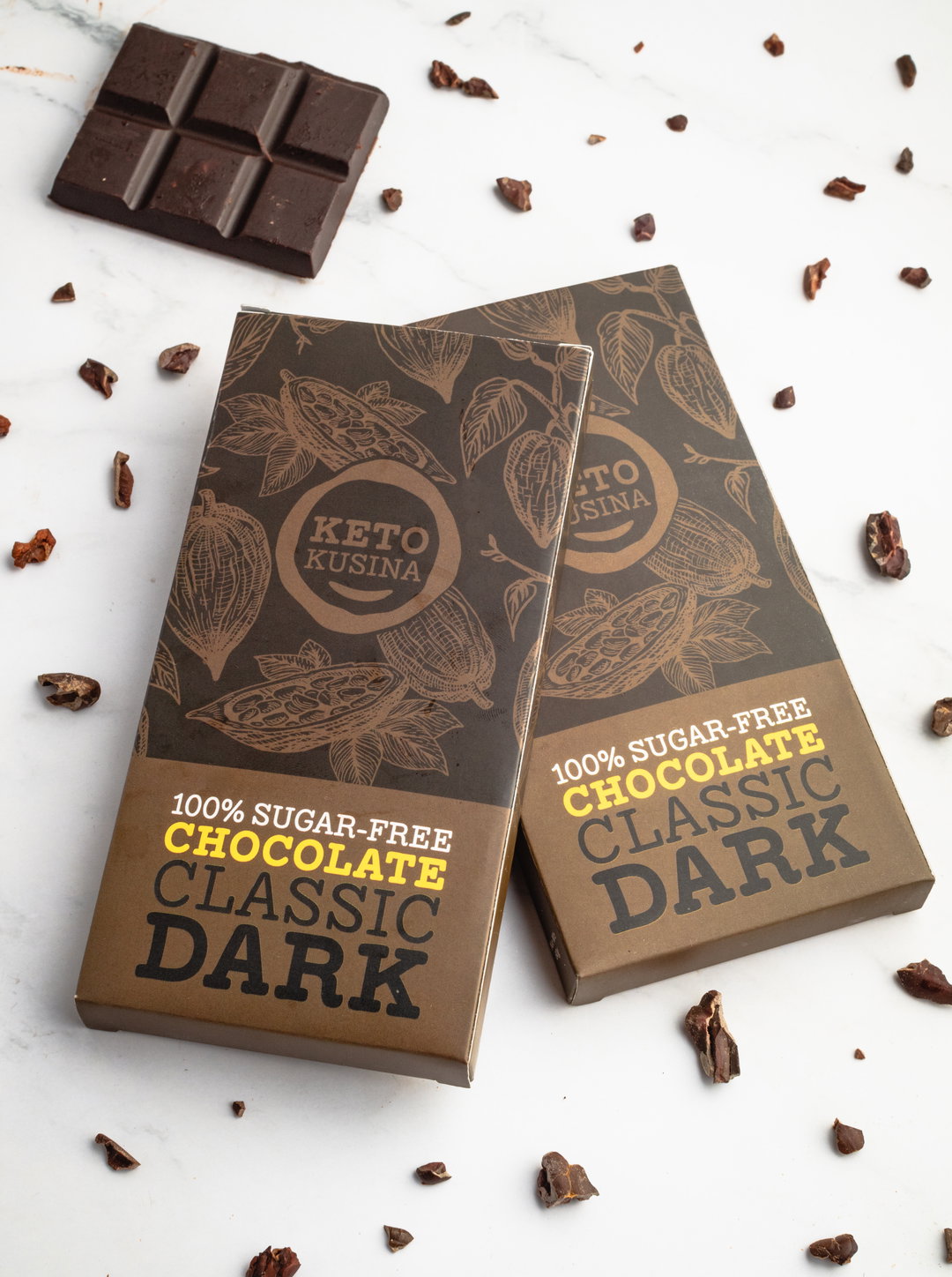 Keto Kusina Classic Dark Sugar-free Chocolate (60g)