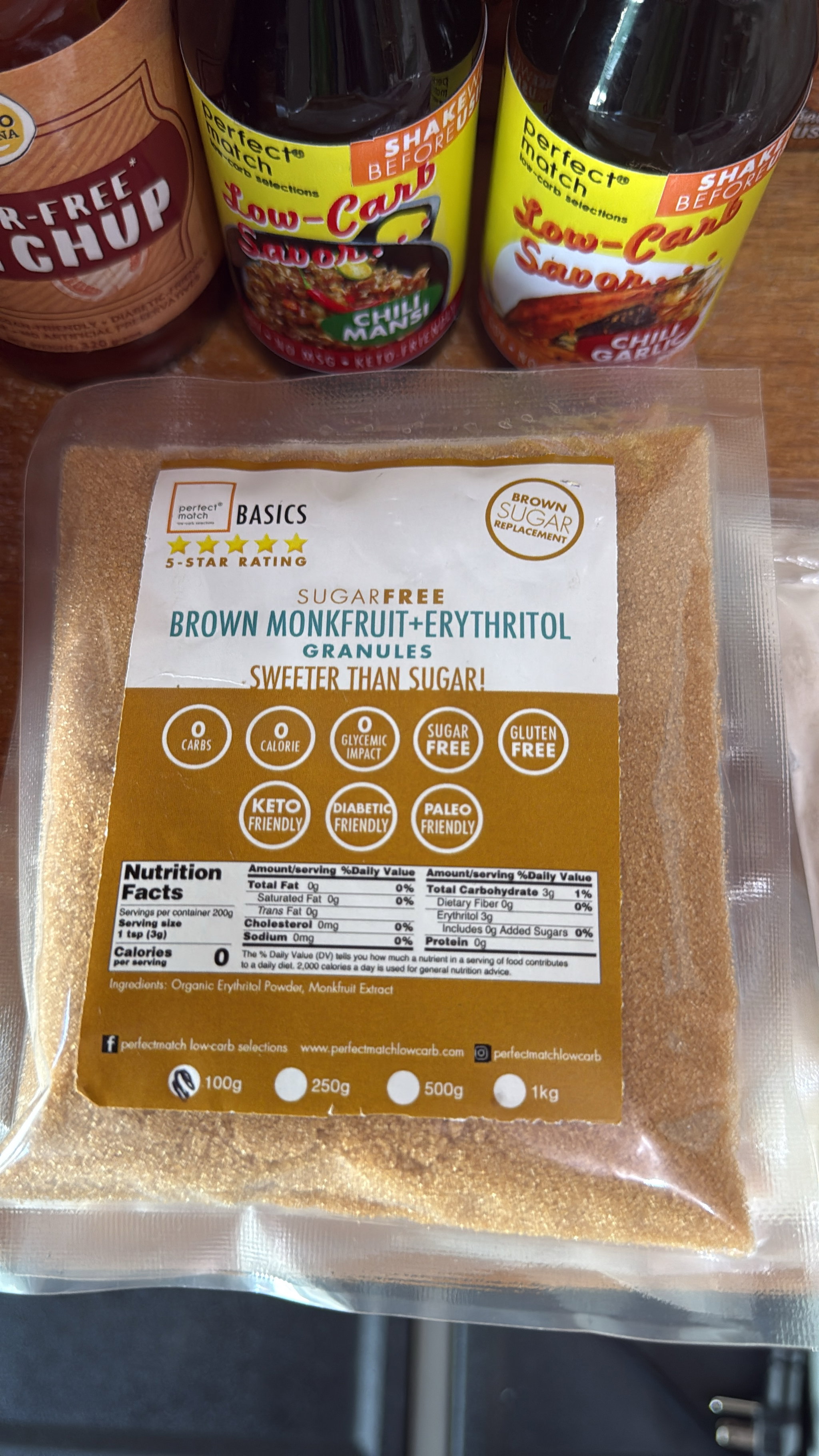 Brown Monkfruit Erythritol Blend Granules_1