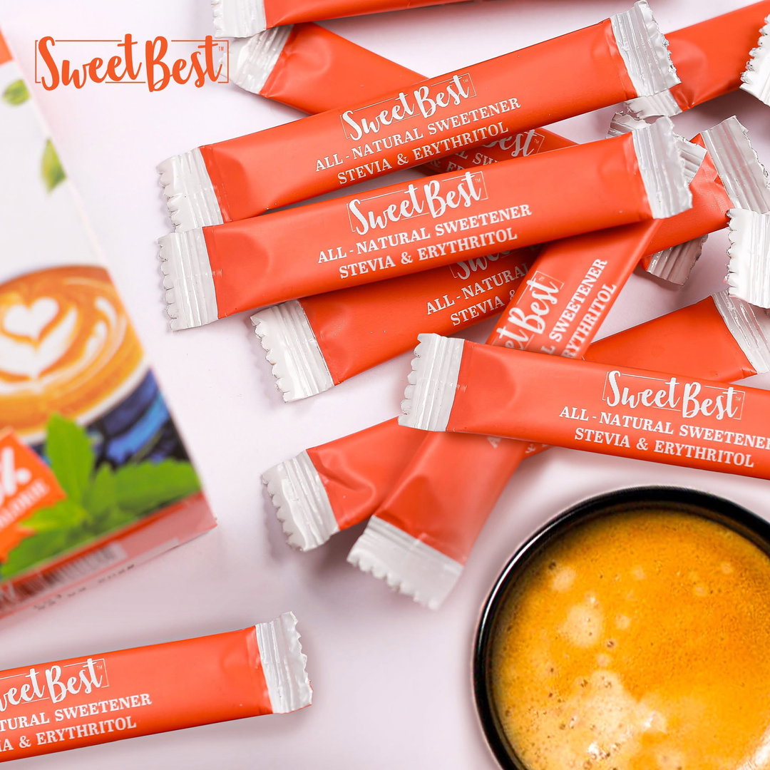 Sweet Best Stevia & Erythritol Natural Sweetener (2g sticks)