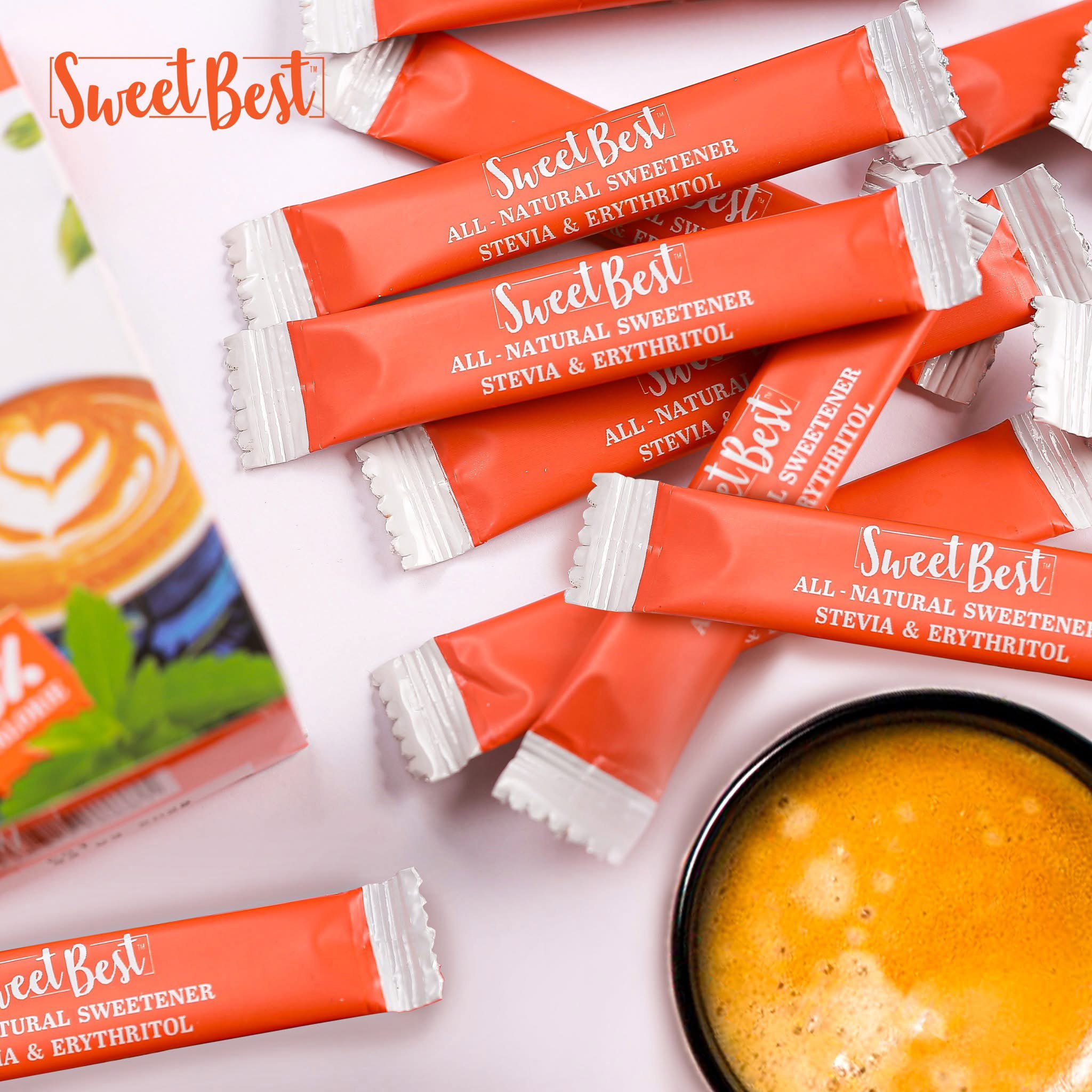 Sweet Best Stevia & Erythritol Natural Sweetener (2g sticks)_0