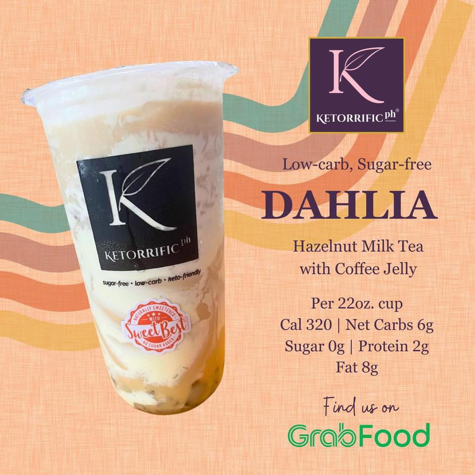 Dahlia's Hazelnut Milk Tea with Boba Sinkers (22 oz.)_1