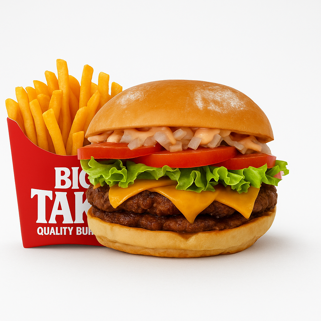 Clasic Burger + Papas Fritas