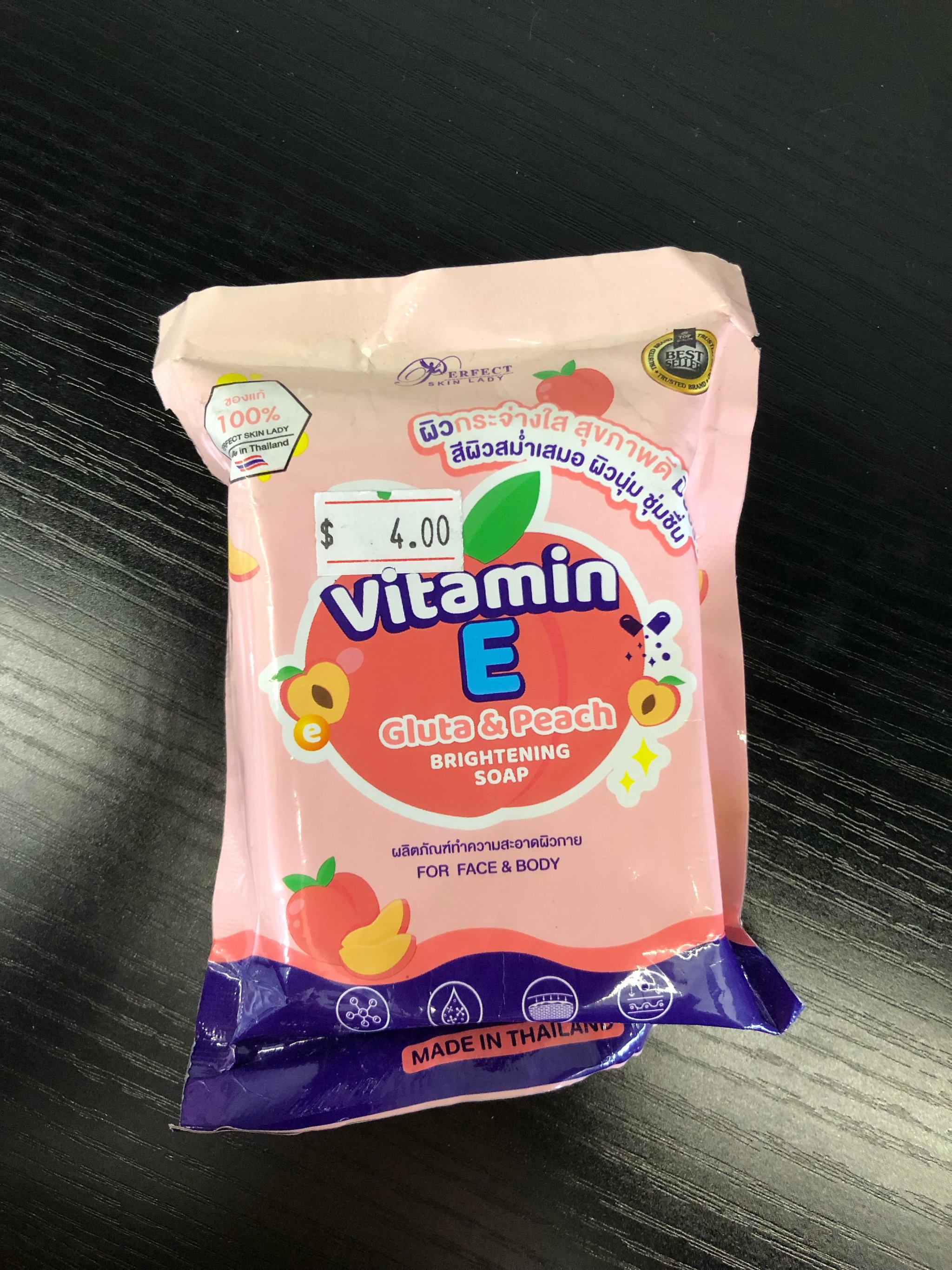 Vitamin E Gluta & Peach brightening soap _0