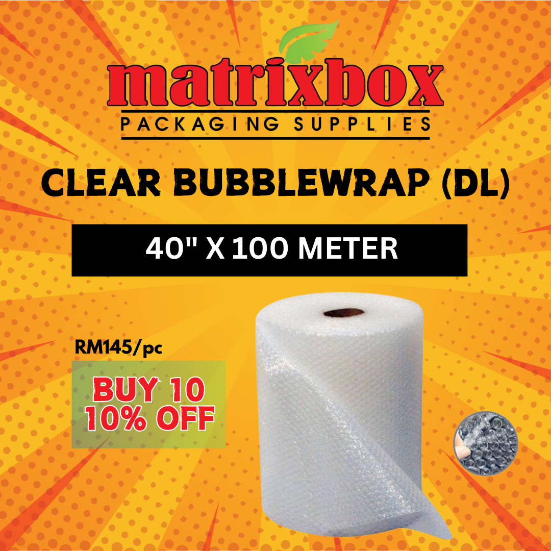 40" Clear Bubblewrap DL