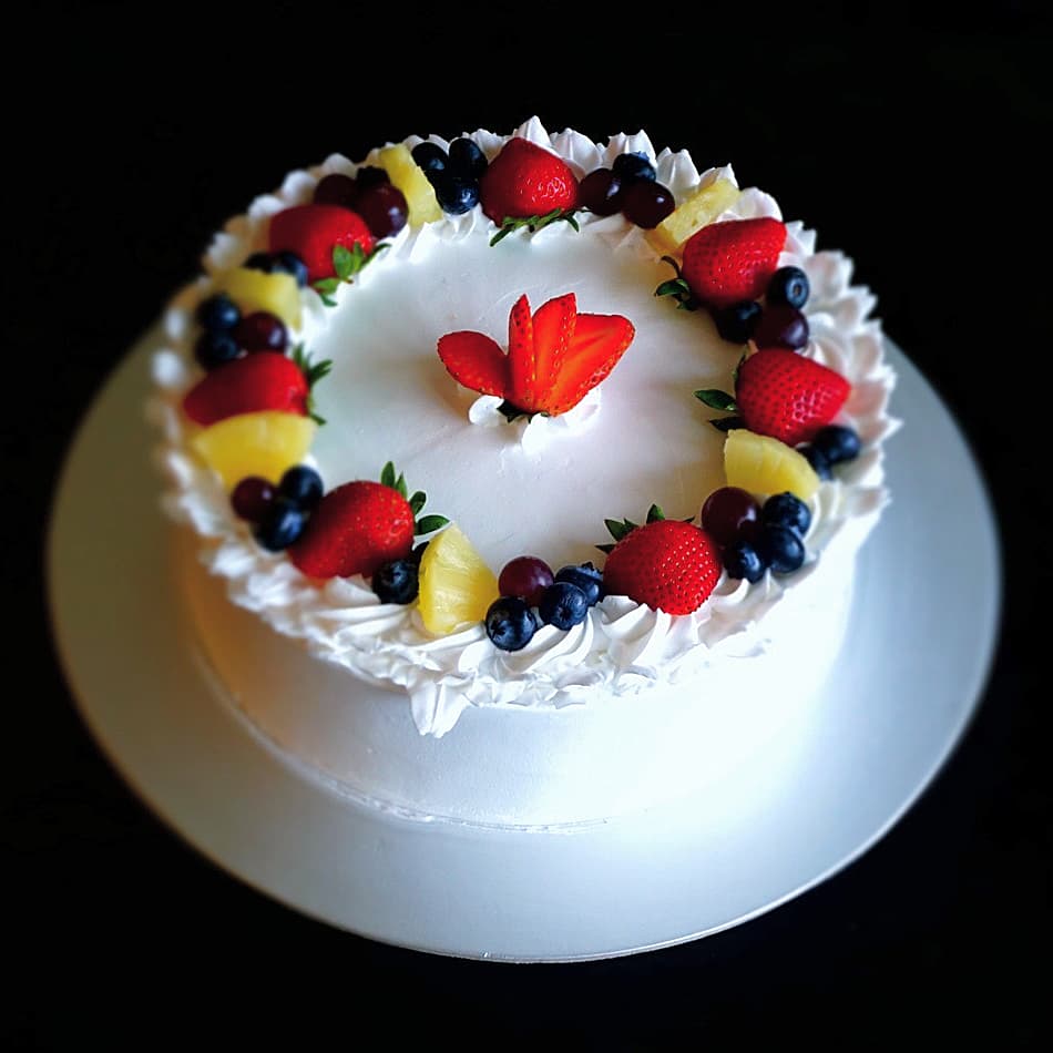 Fresh Fruit Gateau - Eggless_0