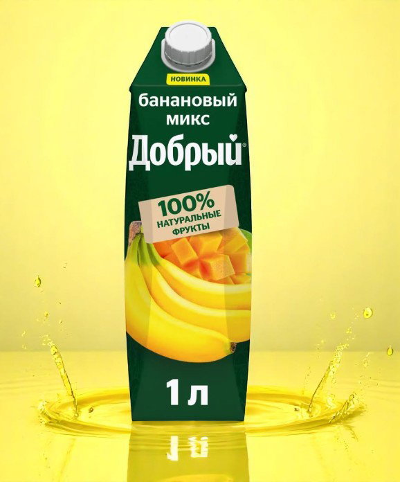 Сок Добрый 1л Банановый микс