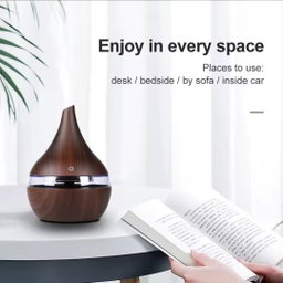 Ultrasonic Essential Oil Diffuser & Air Humidifier – Wood Grain Edition