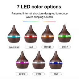 Ultrasonic Essential Oil Diffuser & Air Humidifier – Wood Grain Edition