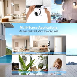 8MP Wireless PTZ Outdoor Security Camera | HD Night Vision + AI Smart Tracking