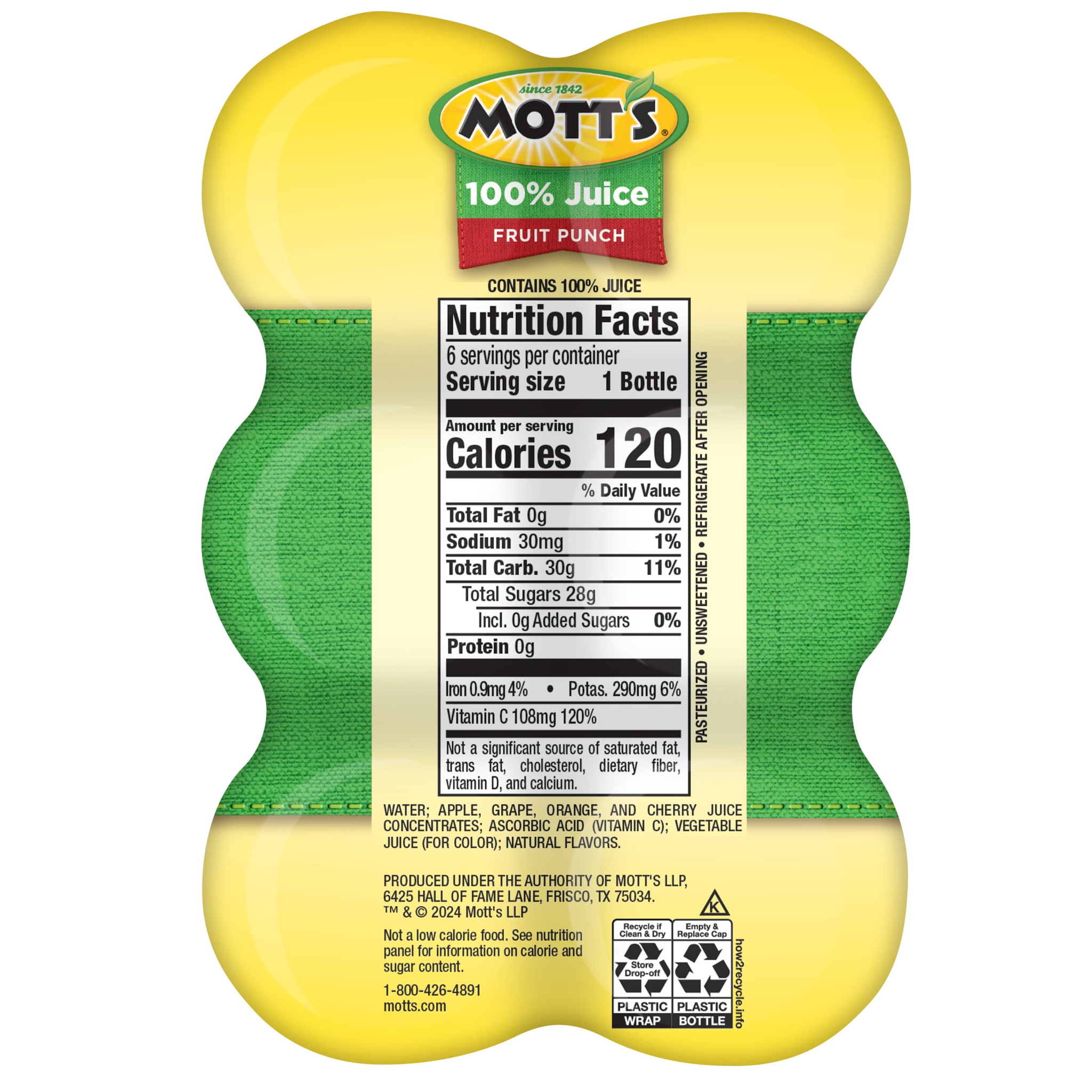 Jugo Mott, botellas de 8 fl oz, paquete de 6_13