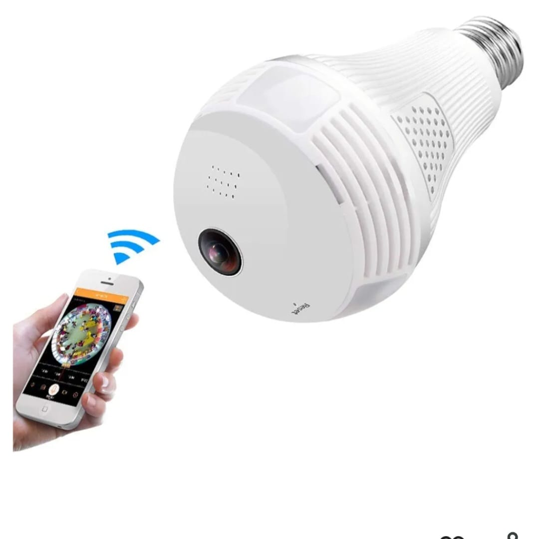SNARIYOVSN Wireless Bulb Camera | 360° View | Night Vision | Motion Detection | 1080p HD