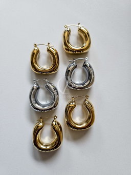 Badu Chunky Hoops - Silver