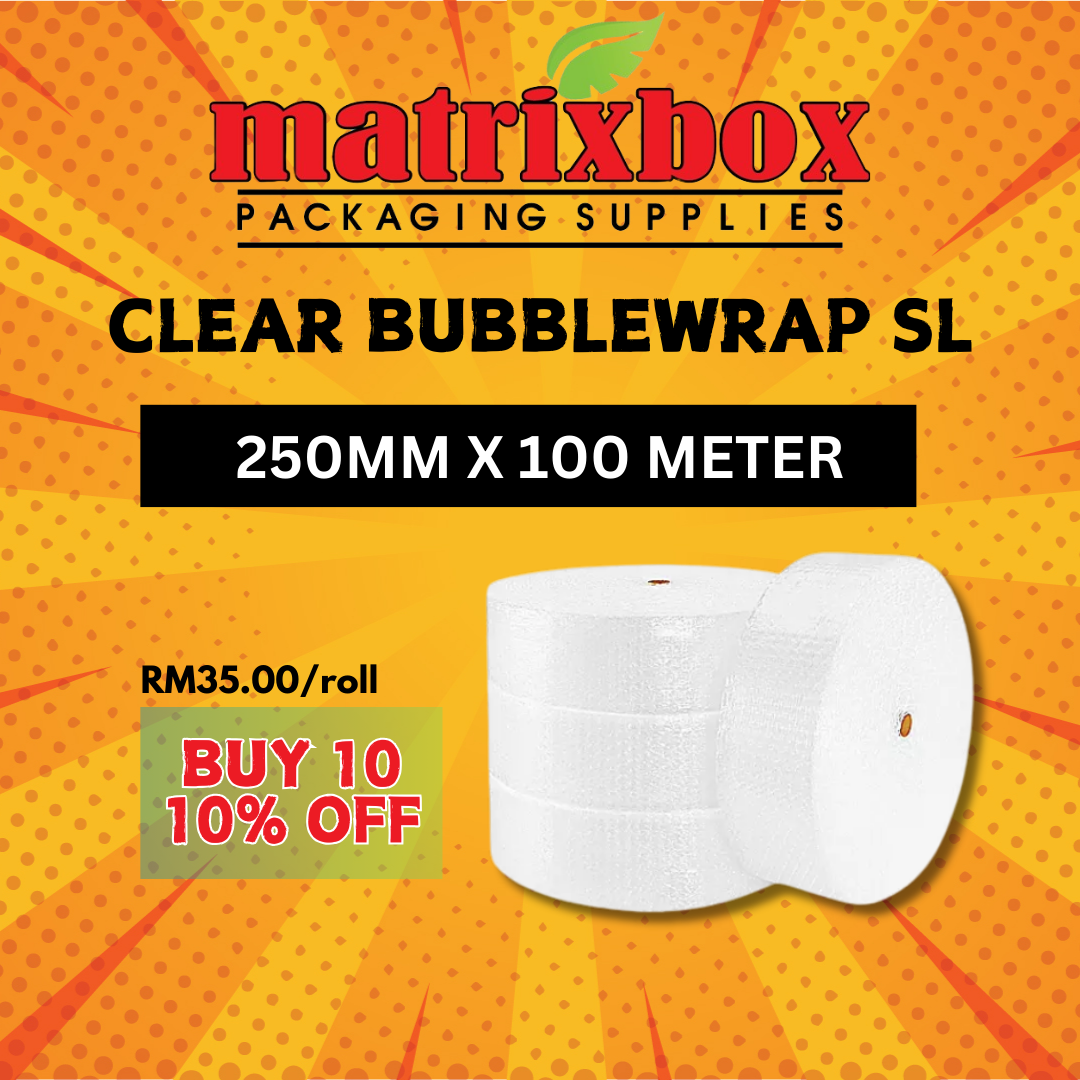 250MM Clear Bubblewrap SL