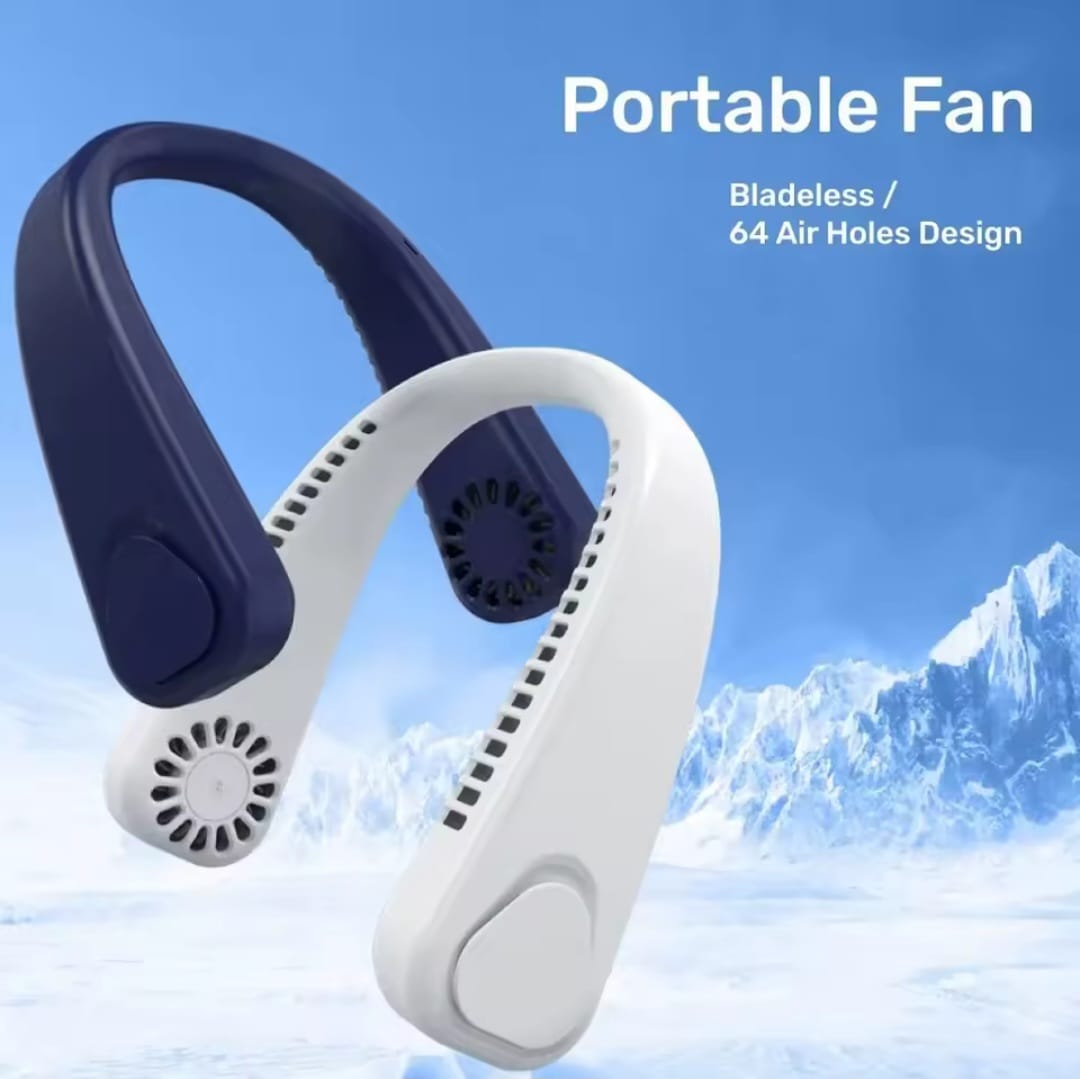 Portable Bladeless Neck Fan (4000mAh | 5 Speeds)