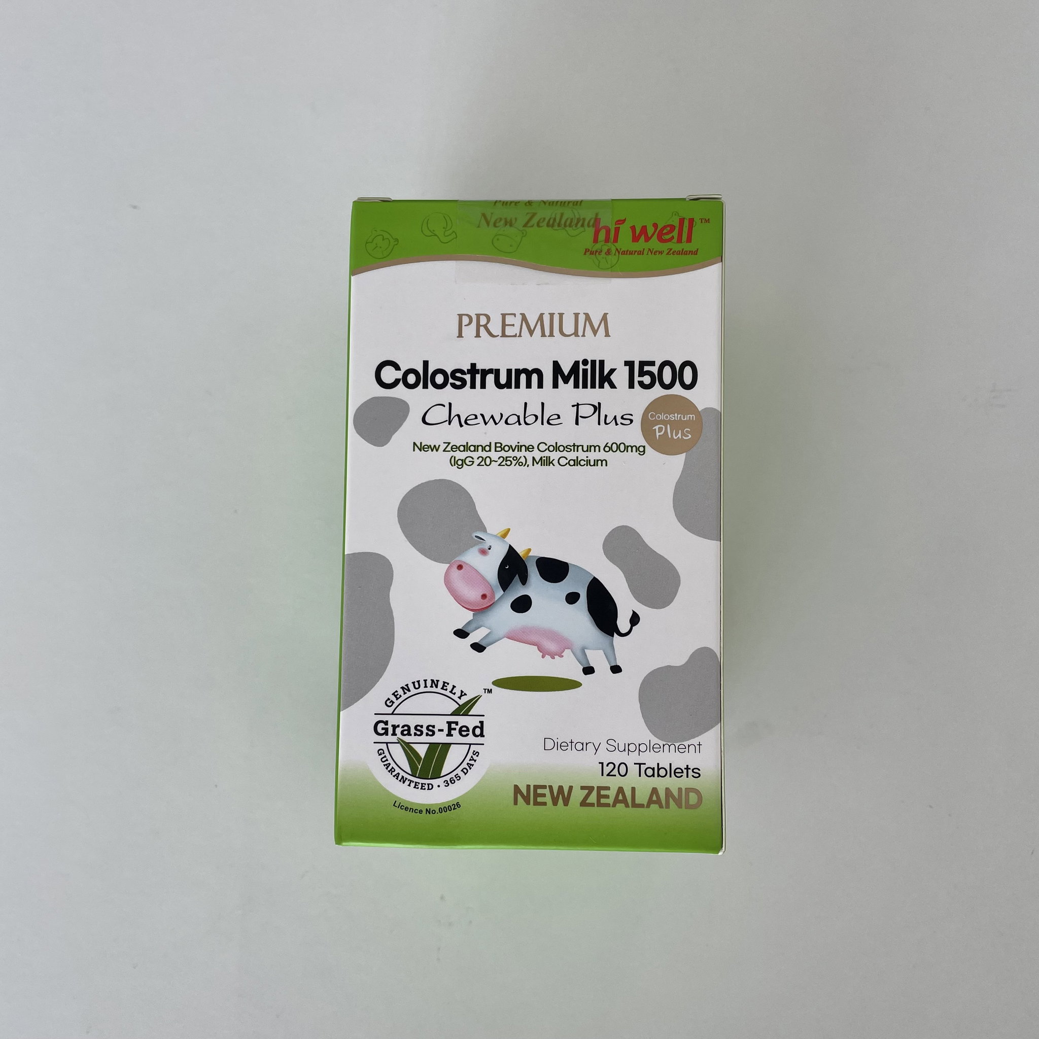 [면역/성장] 하이웰 초유 츄어블 120정(2개월분) | [Immune & Growth Support] HiWell Colostrum Chewable (Strawberry Flavor) 120tabs_0