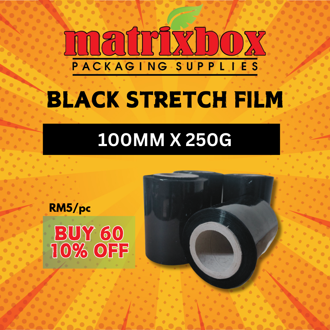 100MM Black Stretch Film