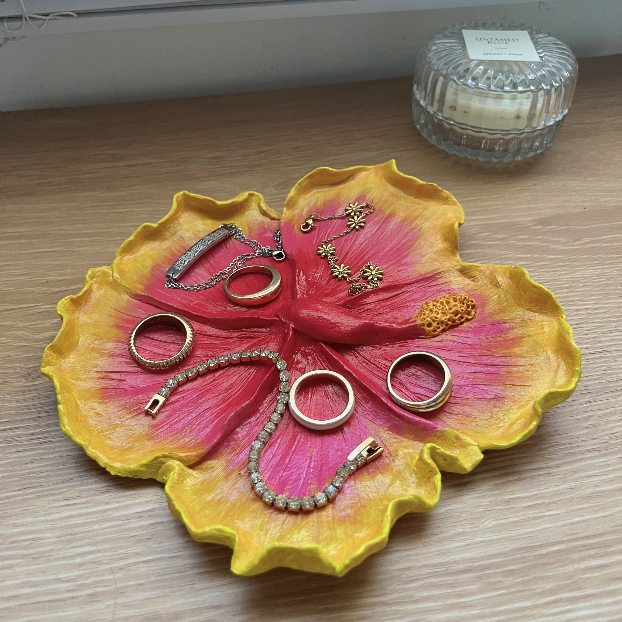Hibiscus Clay Trinket_0