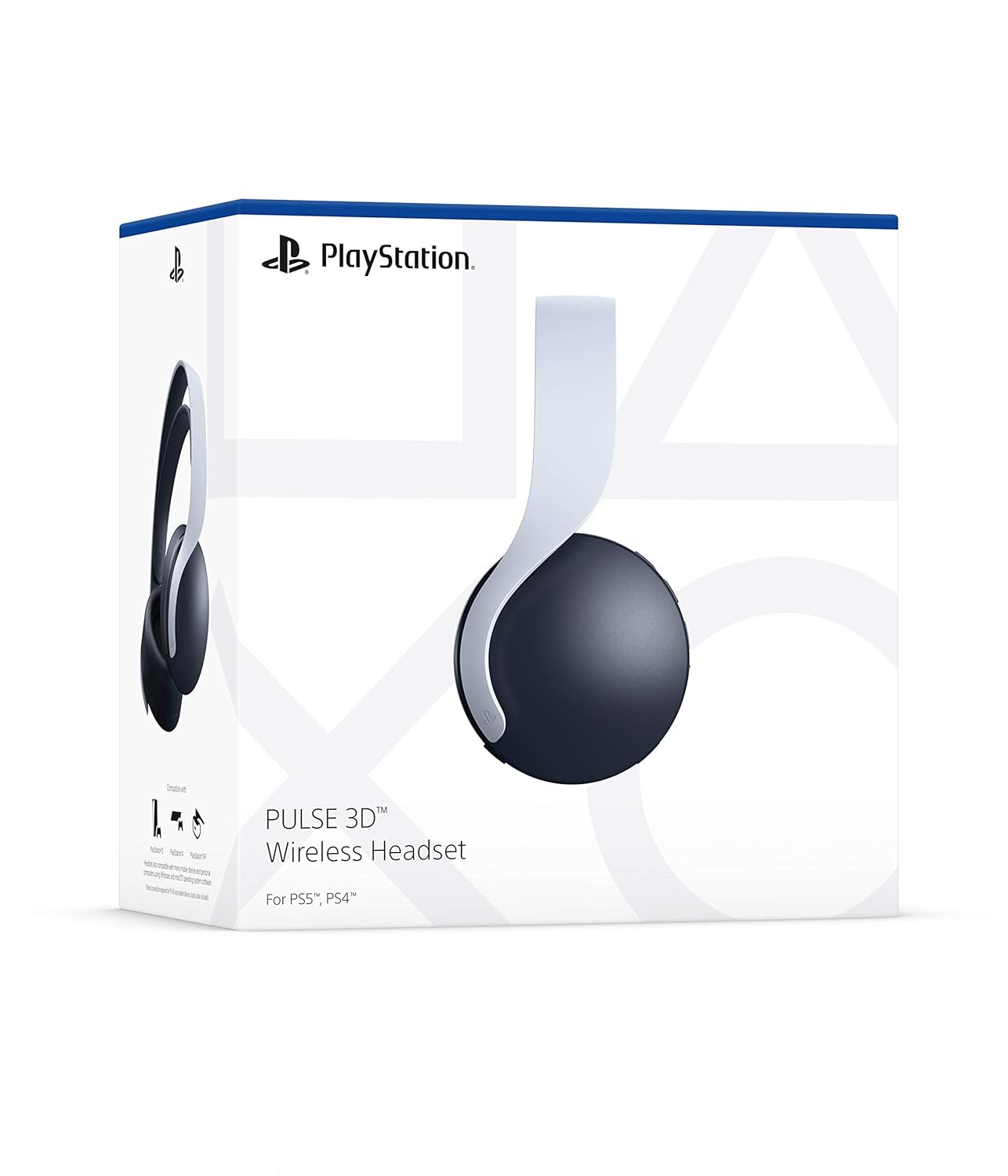 Fone de ouvido sem fio Sony Pulse 3D para PlayStation 5 e PlayStation 4 - Branco_1