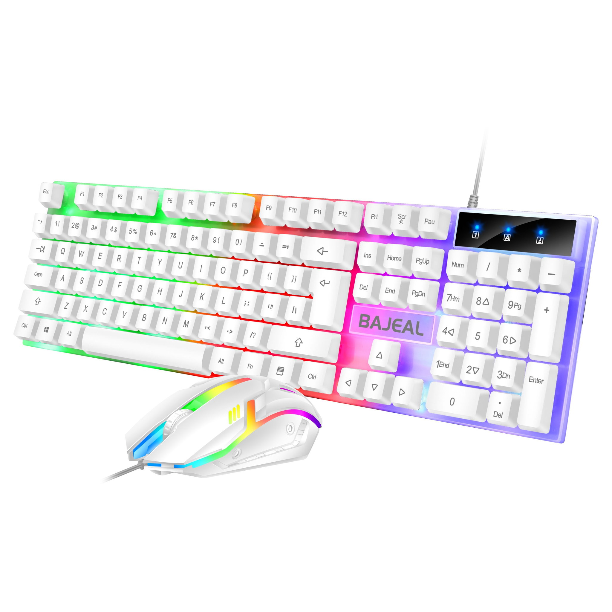 Combo Teclado + Mouse Gamer Bajeal Rgb Laptop Pc Usb Mecânico_1