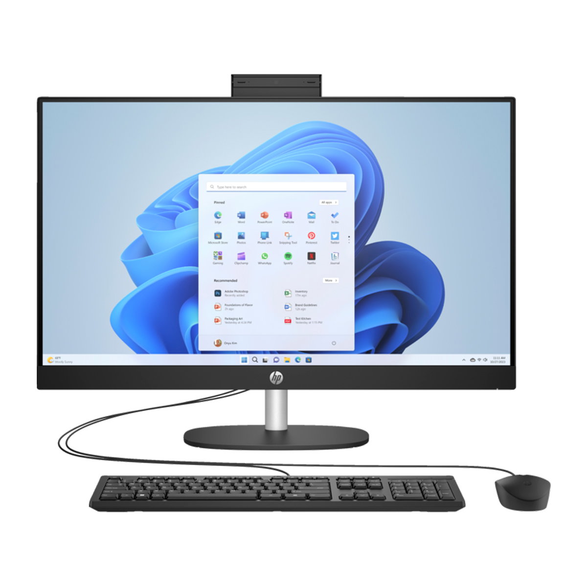 HP All-in-One 27-cr0155nh PC - Intel(R) Core(TM) i7-1355U - 16Gb - 1Tb SSD 27" Full HD Tactile Noir_0