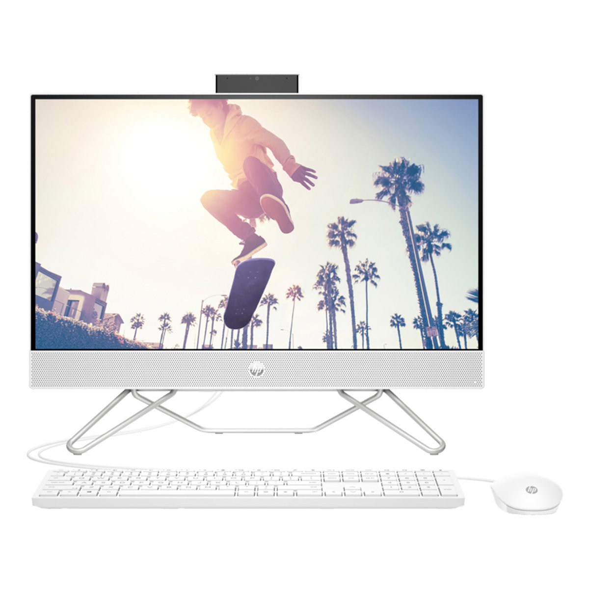 HP All-in-One 24-cb1493nh PC - Intel(R) Core(TM) i5-1235U - 8Gb - 512Gb 24" Full HD Tactile Blanc_0