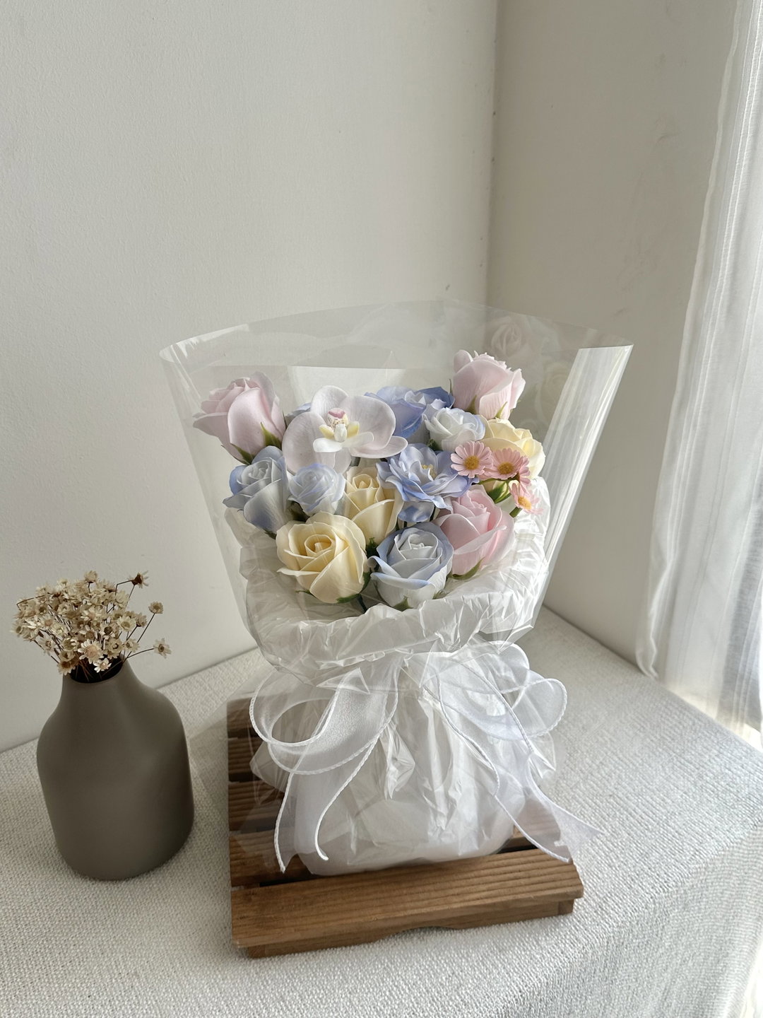 Soap Flower Mixed Bouquet ( Blue ) 