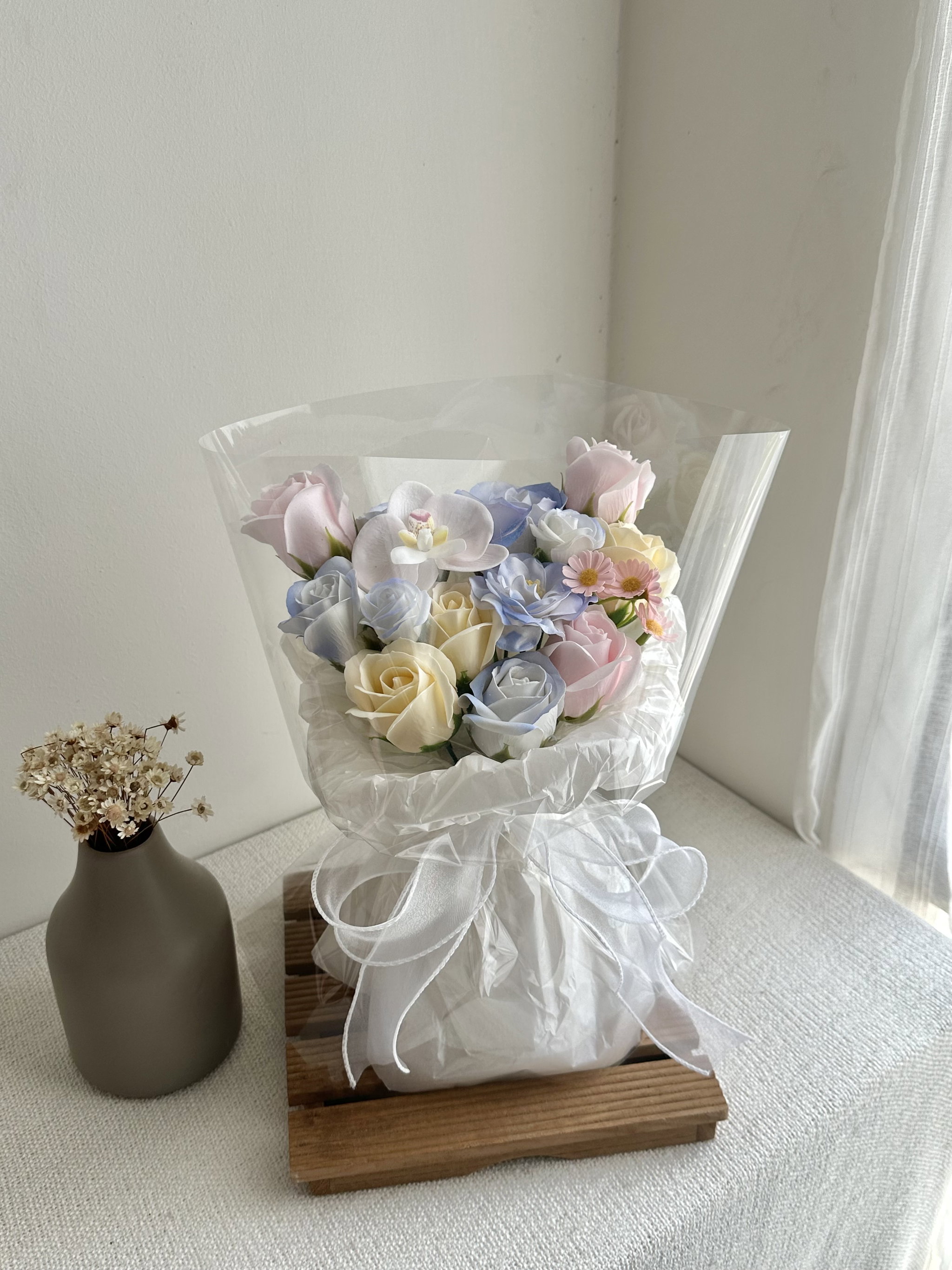 Soap Flower Mixed Bouquet ( Blue ) _0