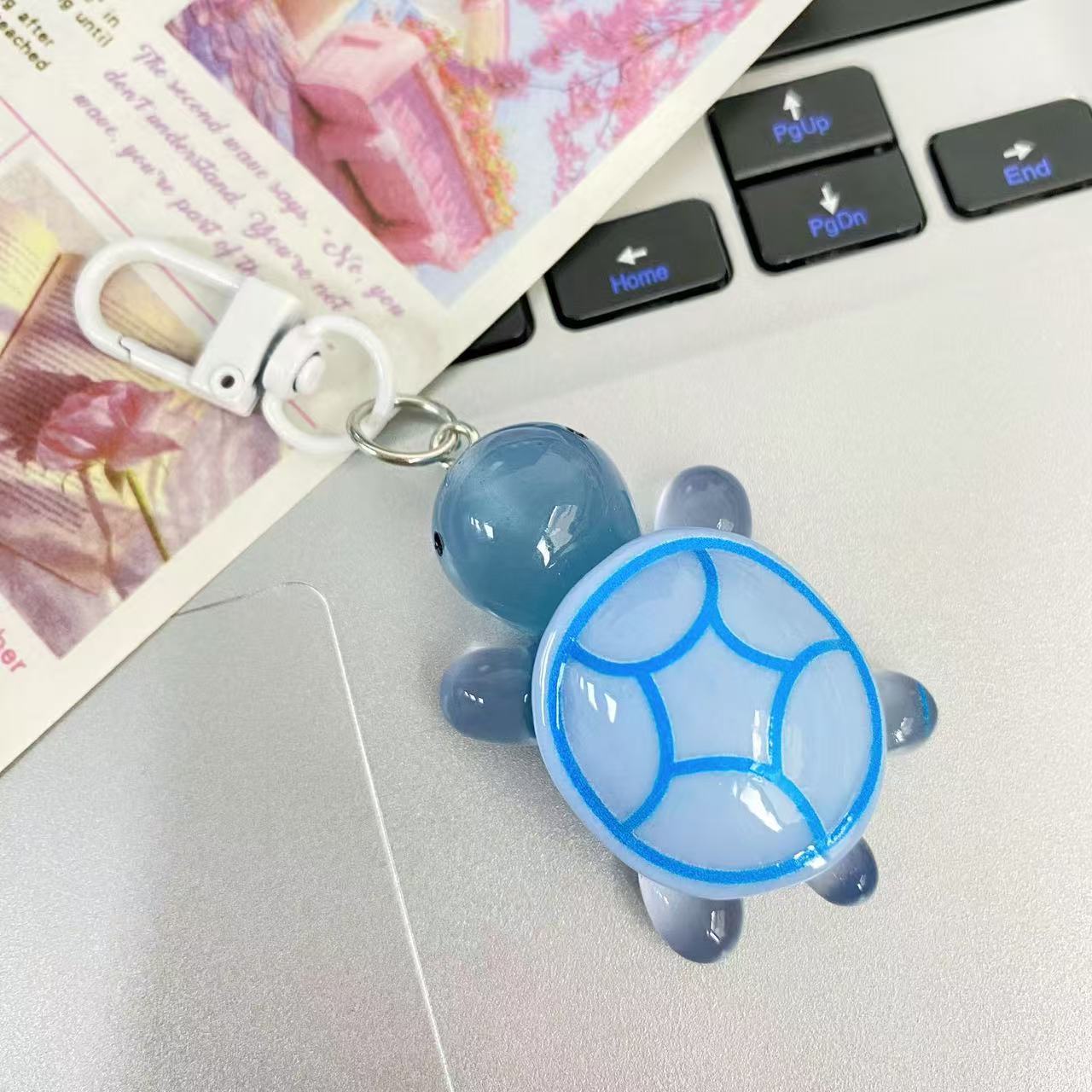 Mini Pastel Turtle Keychain_3