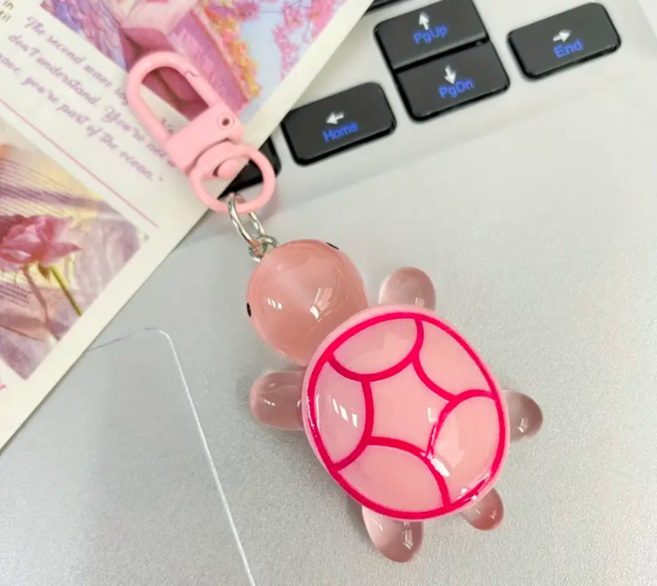Mini Pastel Turtle Keychain_0