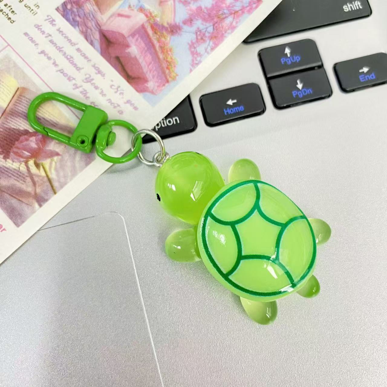 Mini Pastel Turtle Keychain_1