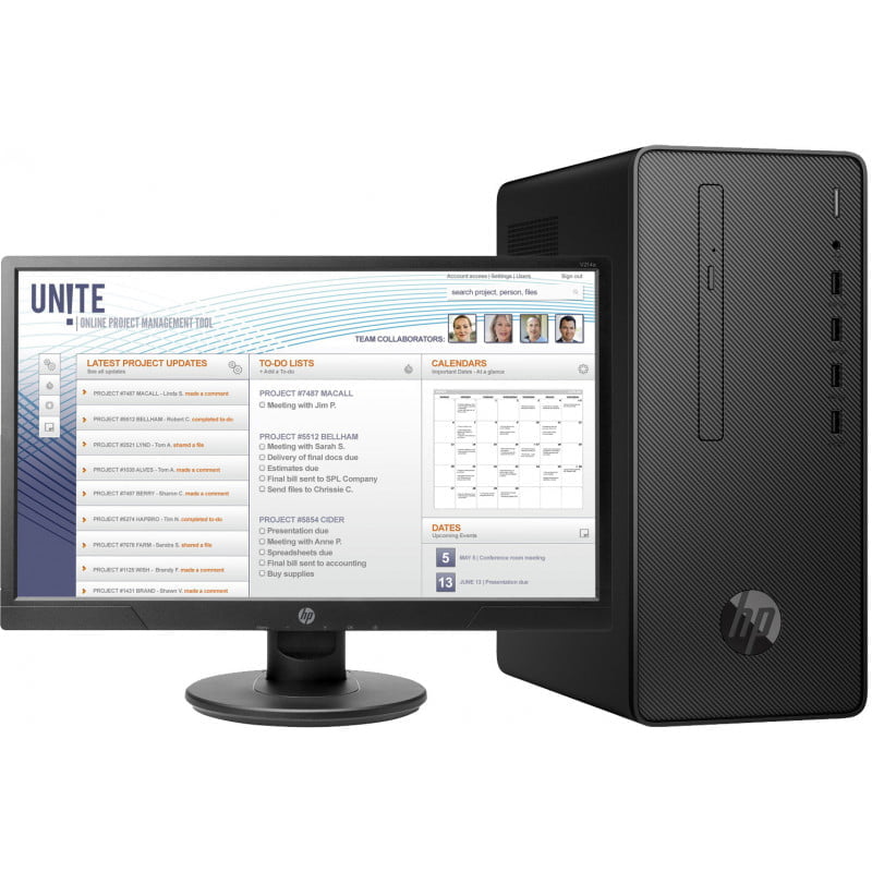 HP Pro 300 G6 MT - Intel(R) Core(TM) i5-10400 CPU - 4Gb - 1Tb + 20"
