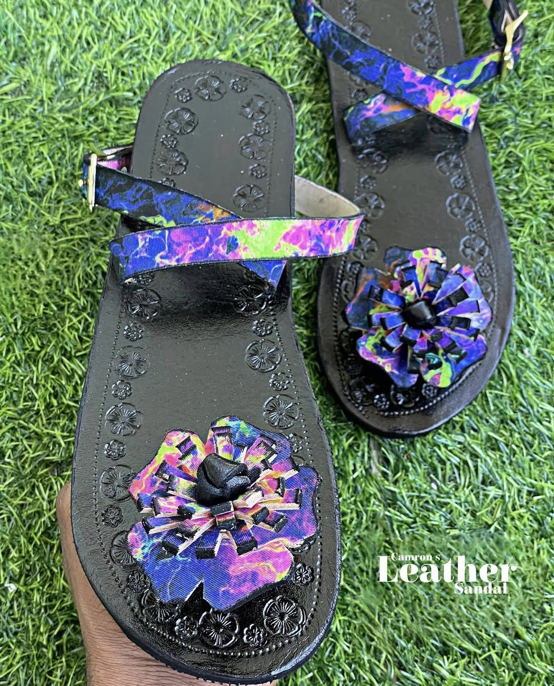 Midnight Hibiscus - Cross Strap