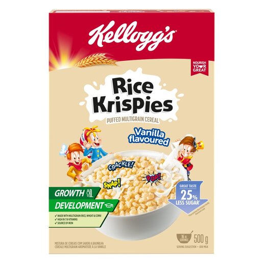 Rice Krispies Vanilla Flavoured Multigrain Cereal 340g