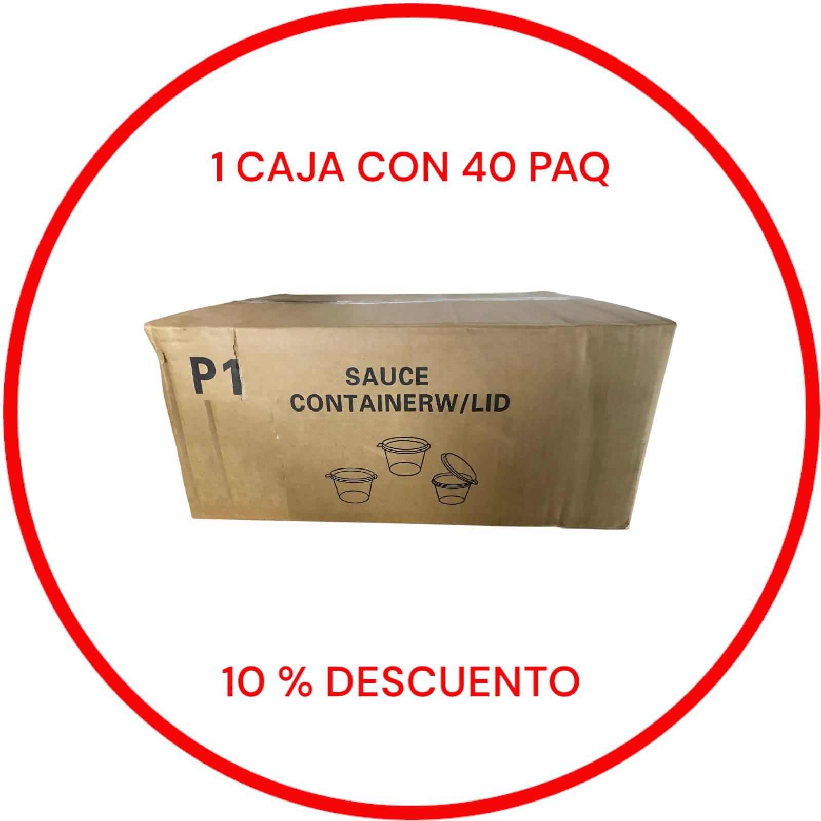 X CAJA CONTENEDOR Y TAPA DE 1 OZ CON 40 PAQ _0