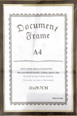 Frame Brown and Gold Size (A4)
