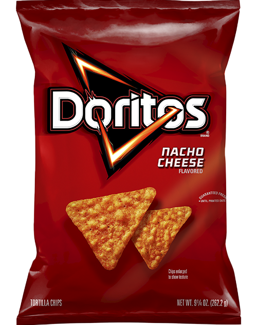 Doritos, Nacho Cheese Flavored, Tortilla Chips